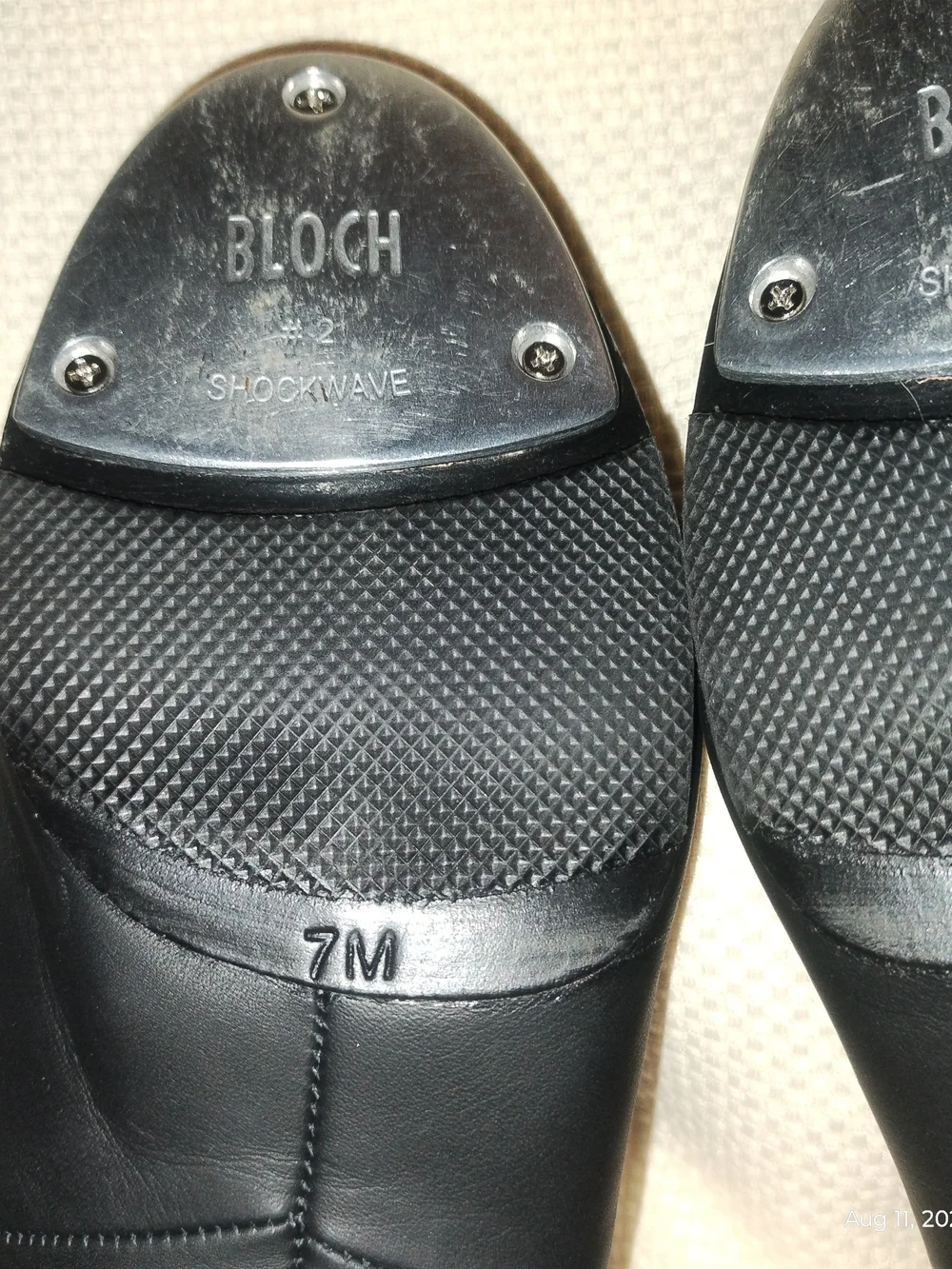 Bloch Shockwave #2 Black Women's Leather Tap Shoes Size 7